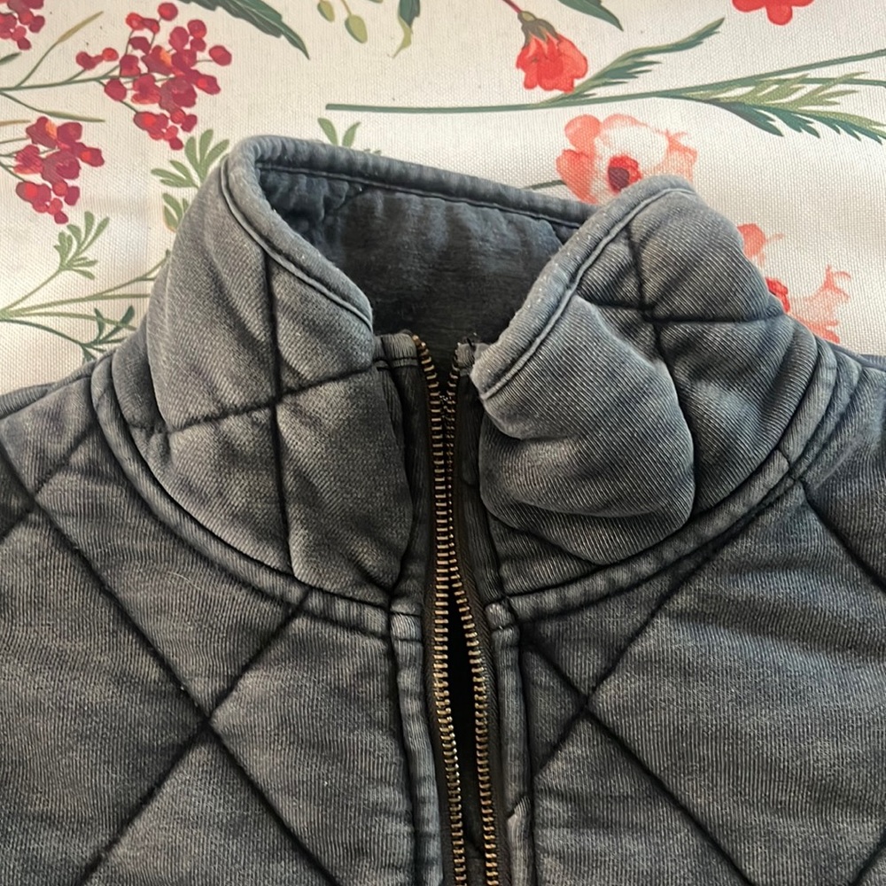 Casual jacket/LS washed black forever 21